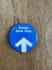 1968 ROBERT KENNEDY BOBBY RFK ACTION CORPS pinback button political president picture