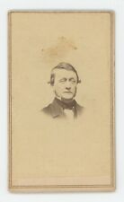 Antique ID'd CDV Circa 1860s Man Named Jesse E. Winegar in Suit & Tie Homer, NY picture