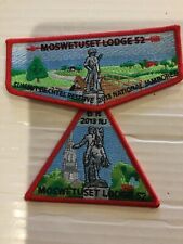 Moswetuset Lodge 52 2013 National Jamboree Two piece OA Flap set picture