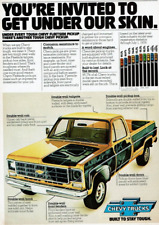 1978 Vintage Print Ad Chevy Trucks Fleetside Pickups You're Invited to Get Under picture