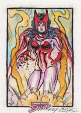 Marvel Dangerous Divas 1 sketch - Scarlet Witch (Alex Magno) picture