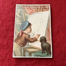 1800s Era Victorian FRENCH Lingeries / Broderies / Dentelles Trade Card   EX-NM picture