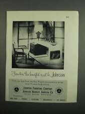 1953 Johnson Furniture Paul Frankl Cork Top Desk Ad picture