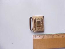 VINTAGE OR OLD GOLD PLATED AND ETCHED WESTERN BUCKLE BY 