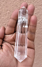 1Pcs Clear Quartz Double Terminated Point Crystal Gifts Healing Crystal, Size 5