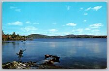 Spofford Lake New Hampshire Lakefront Pier Dock Reflections Mountain Postcard picture