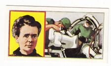Vintage 1967 Trade Card MARIE CURIE 2 Nobel Prizes picture