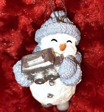 Snow Buddies Snowman Ornament Christmas Holiday Unsigned picture