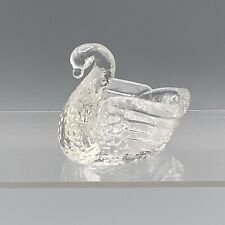 Vintage Clear Pressed Glass Swan Salt Cellar picture