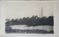 RPPC Small Riverside Town 1911 Wisconsin? Farm Vintage Postcard picture