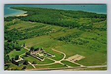 MI-Michigan, Air View Farm and Fields, Vintage Postcard picture