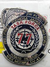 USS MIDWAY CV-41 MILITARY PATCH W/LEATHER BACKING picture