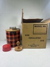 The Skotch Jug Scotch Plaid Cooler 1/2 Gallon In Box NOS? USA made MCM 🇺🇸 picture