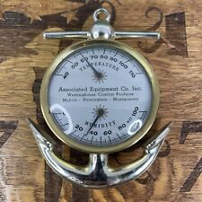 Vintage Advertising Brass Anchor Thermometer Westinghouse Comfort Products RARE picture