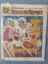 copy of Joe Theismans nfl Redskin Report vol 1 # 24 Jan 23, 1984 picture