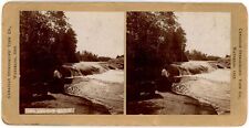 CANADA SV - Ontario - Temagami - Sucker Gut River - Canadian Stereo View Co picture