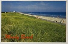 Vintage Postcard, Moody Beach Maine, Looking North from Dunes, Ogunquit, unused picture
