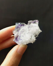China//New Material Natural Purple Phantom Fluorite Protruding Mineral Specimens picture