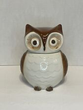 World Market Brown Owl Ceramic Cookie Jar 9
