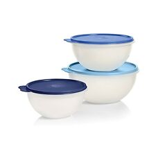 Tupperware Wonderlier Mixing Bowl Set Blue Not Microwaveable BRAND NEW picture