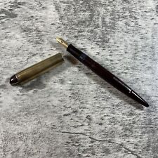 Antique Eversharp Skyline Burgundy Fountain Pen W/14K Gold Cap (Not Tested) picture