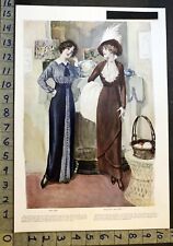 1912 WOMEN FASHION EDWARDIAN DRESS STYLE DESIGN SEWING PATTERN PRINT 35577  picture