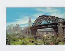 Postcard Detroit Superior High Level Bridge Cleveland Ohio USA picture