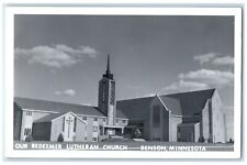 c1950's Our Redeemer Lutheran Church Benson Minnesota MN RPPC Photo Postcard picture