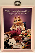 Vintage 1981 Miss Piggy Muppets Plaque MIB NOS “What’s A Wonderful Person Like.. picture