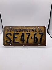 Vintage 1955 New York License Plate NY The Empire State SE47-67 picture