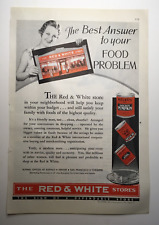 Magazine Ad - 1932 - Red & White Grocery Stores Vintage Advertisement picture