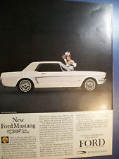 1964 1/2 Ford MUSTANG coupe mid-size-mag car ad -