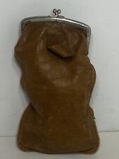 Large Vintage Leather Cigarette Case Smoke Carrying Pouch Coin Purse picture