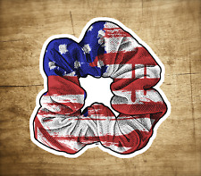 VSCO Scrunchie America Flag Vinyl Decal Sticker 2.9