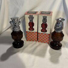 Vintage Avon King & Queen Cologne Decanters B34 picture