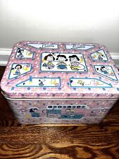 Peanuts Beauties Fabulous Girls Collectible tin box 13” x 9” X 7.5”vintage 1998 picture