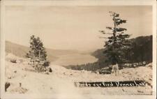 RPPC Birds eye View Donner Lake,CA Nevada County California Real Photo Post Card picture