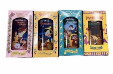 Vintage Disney Collectors Set 4 Pocahontas Snow White Beauty & Beast Pinocchio picture