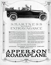 1917 Apperson Roadaplane Chummy Roadster Original Artwork Print Ad picture