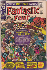 Fantastic Four Annual #3 Reed Richards Sue Storm Wedding Marvel 1965 Low Grade picture