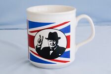 WWII V. E. Day 50th Anniversary Winston Churchill Mug Britain picture