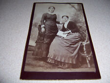 c.1900 CABINET CARD, TWO WOMEN, DILLON PHOTOGRAPHER, FOND du LAC, WISCONSIN picture