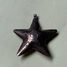 RARE EXTREMELY ANCIENT ROMAN BRONZE AMULET AUTHENTIC ARTIFACT AMAZING STAR picture