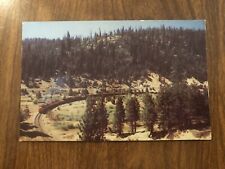 Feather River Canyon, Loop Made By Western Pacific Railroad Postcard PM 1953 picture