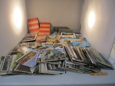 Huge Lot Over 500 Foreign Postcards, Many Older & Souvenir Booklets, Neat Stamps picture