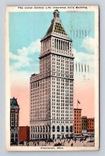 Cincinnati OH- Ohio, The Union Central Life Insurance, Vintage c1925 Postcard picture