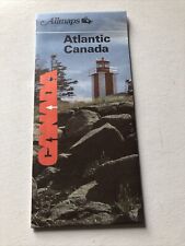 Allmaps Canada Limited Atlantic Canada 1987 Folding Road Map w/ Cities Vintage10 picture