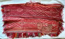 Vintage Peruvian Highlands Ceremonial Wool Poncho Hand-Weave Accha Alta Textile picture