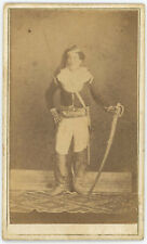 CDV circa 1870-80. Portrait of a Soldier. Hunter of Africa? African Army picture