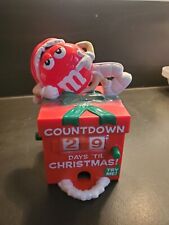 M&M Christmas Red M&M on Present  Countdown Days 'Til Christmas Candy Dispenser picture